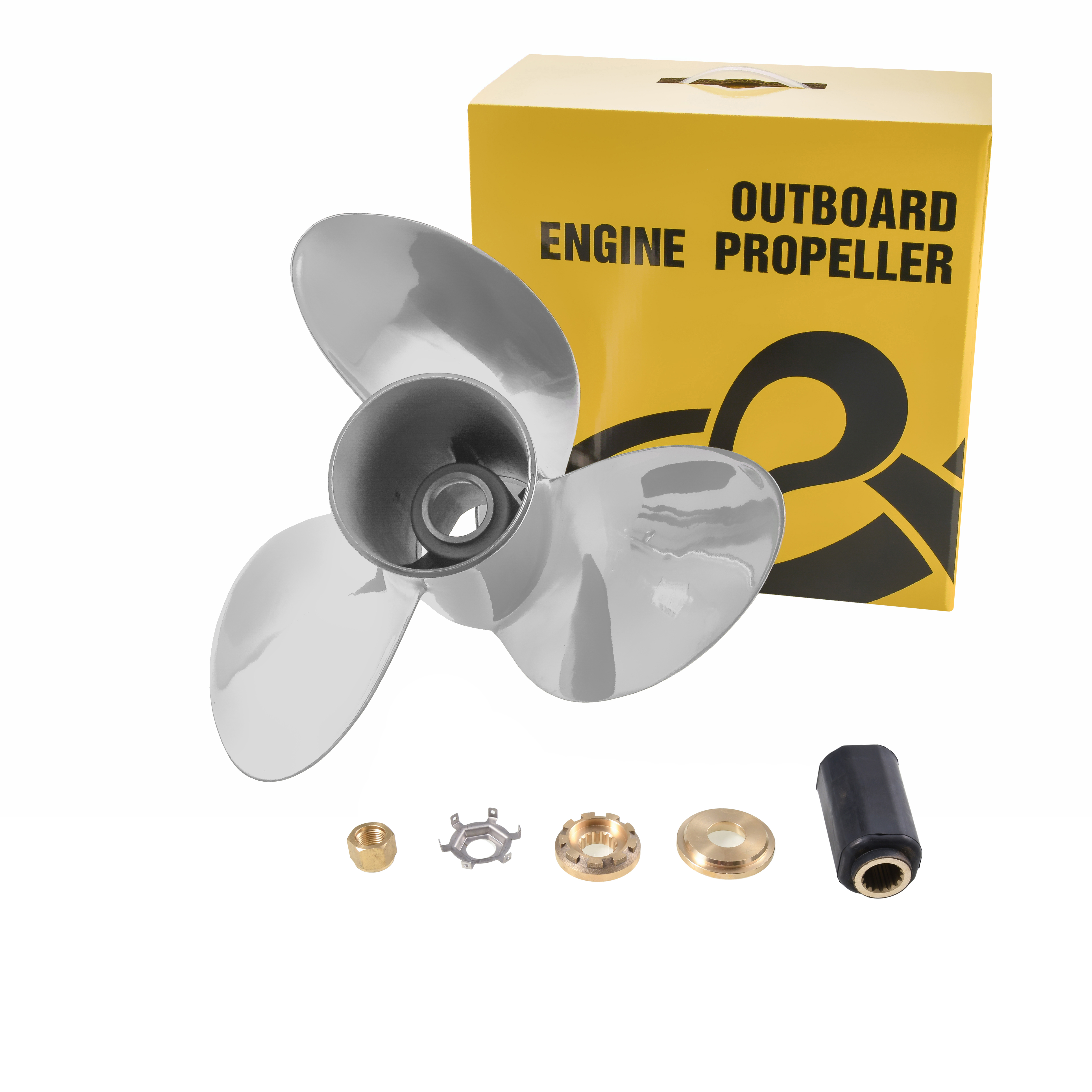 Interchangeable 90CT-400 Stainless Steel Outboard Propeller for Mercury