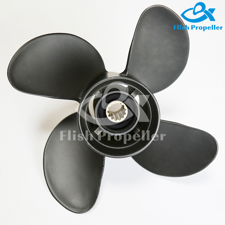 25-70HP Aluminum 10.6 X 12 Outboard Propeller for Mercury 4 blades 48-8M8026625