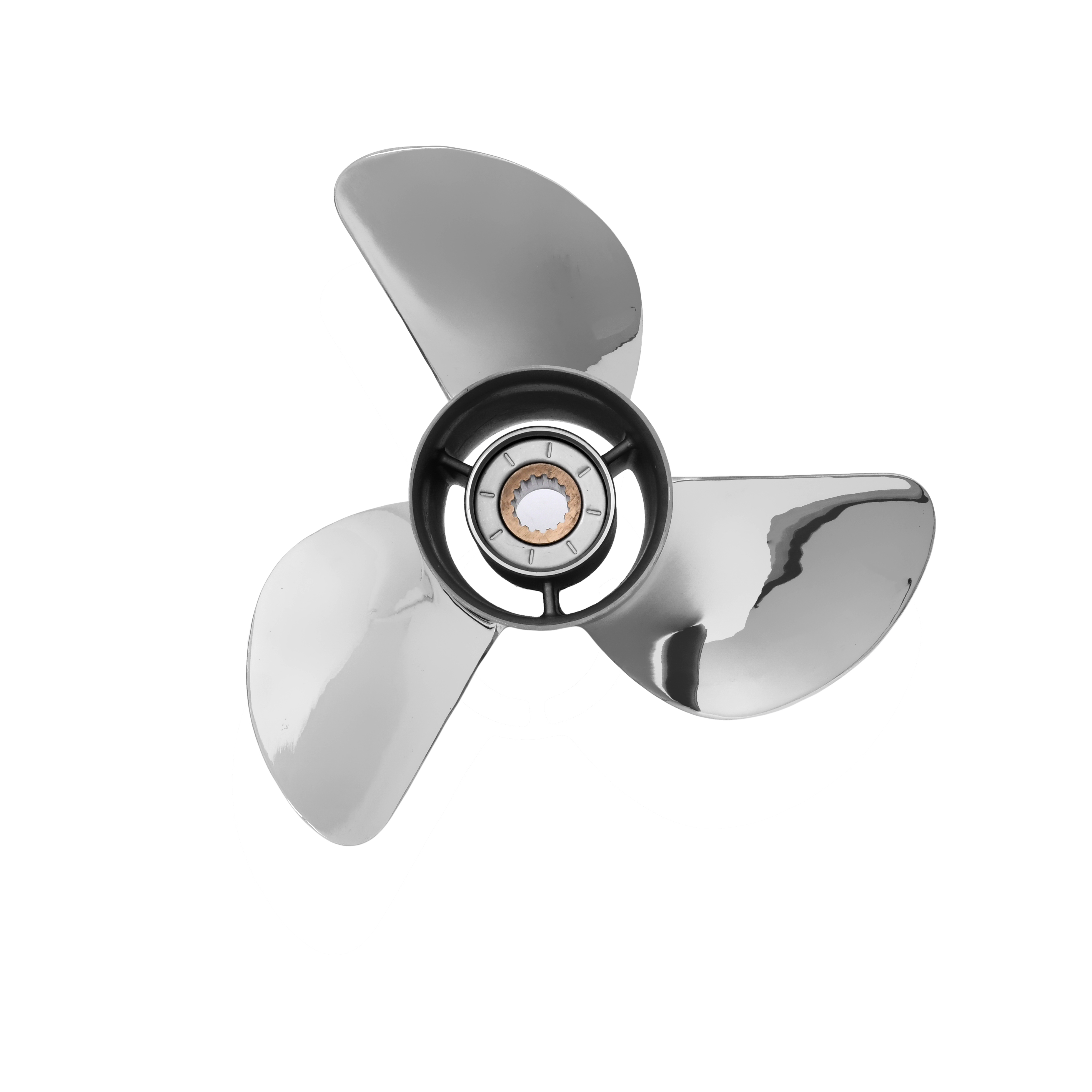 50-130HP Stainless Steel 13 7/8 X 17 Outboard Propeller for Yamaha 15tooth Spline RH