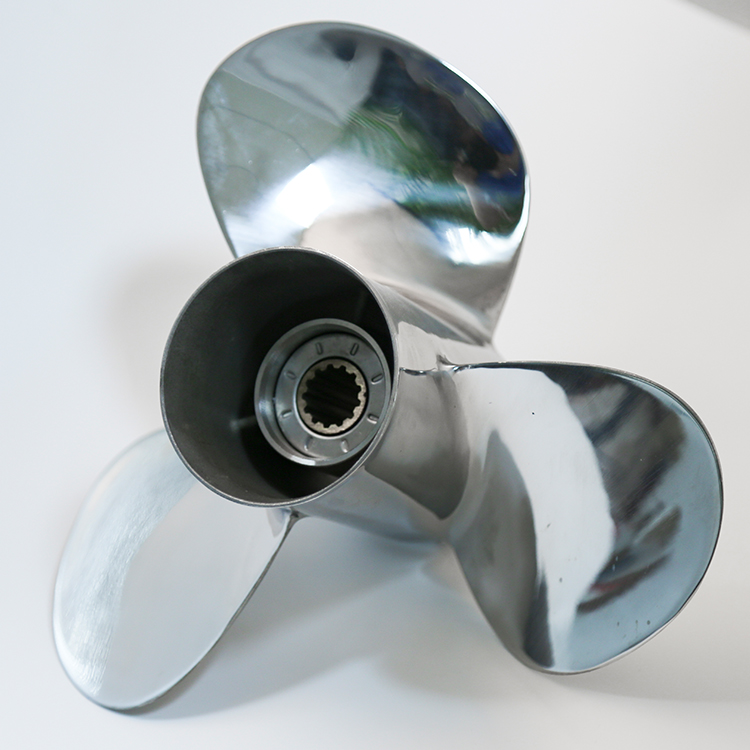25-30HP Stainless Steel 9.9 X 12 Outboard Propeller for Honda 10 Tooth Spline RH 58133-ZV7-012AH