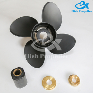 Interchangeable 50-130HP Aluminum Outboard Propeller 4 Blades for Mercury