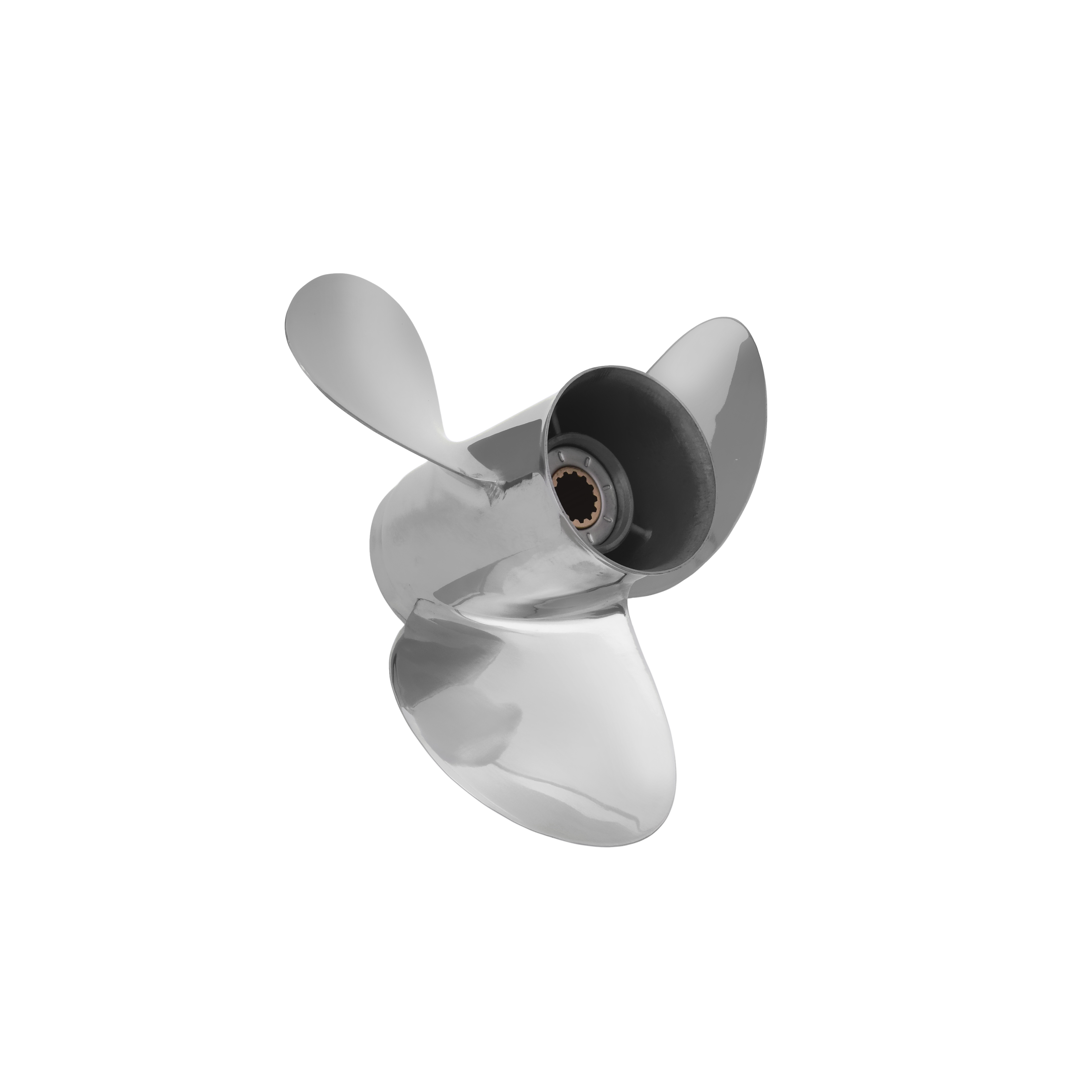 25-60HP Stainless Steel 11 1/4 X 14 Outboard Propeller for Yamaha 663-45930-00-98 13Tooth Spline RH